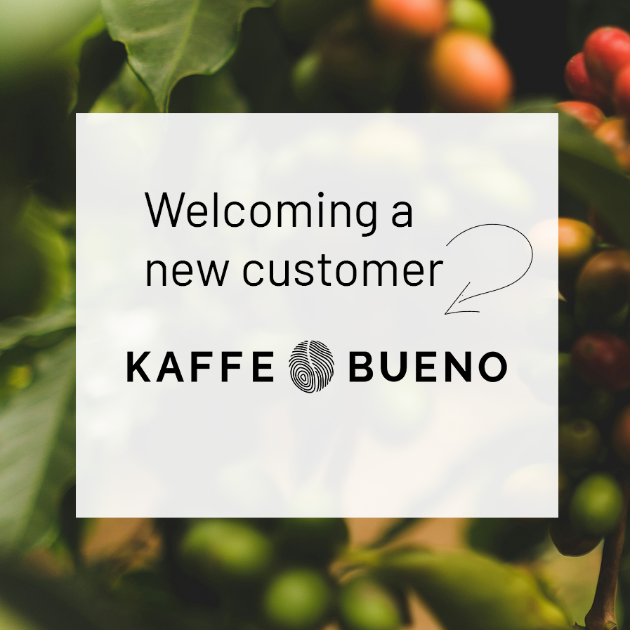 Welcoming a new customer Kaffe bueno new logo thumb